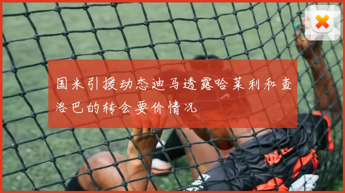 国米引援动态迪马透露哈莱利和查洛巴的转会要价情况